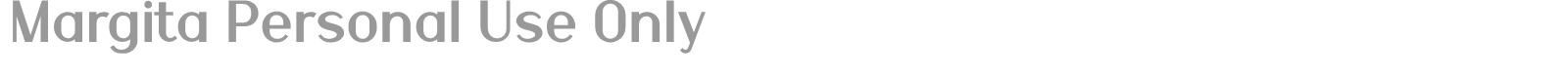 Margita font preview
